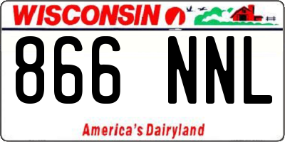 WI license plate 866NNL
