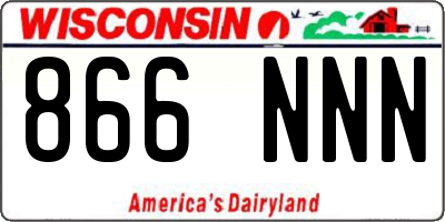 WI license plate 866NNN