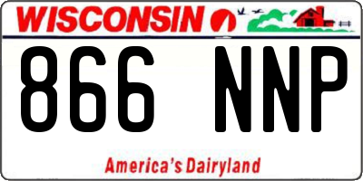 WI license plate 866NNP