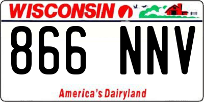 WI license plate 866NNV