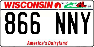 WI license plate 866NNY