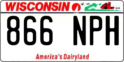 WI license plate 866NPH
