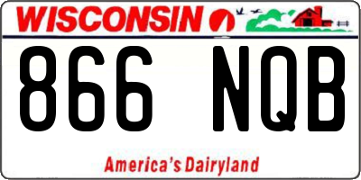 WI license plate 866NQB