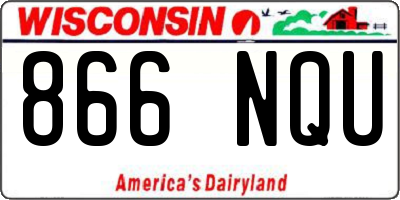 WI license plate 866NQU