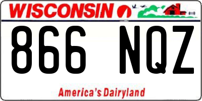 WI license plate 866NQZ