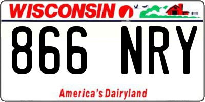 WI license plate 866NRY