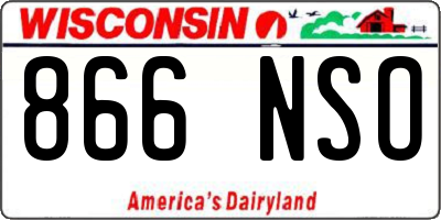 WI license plate 866NSO