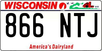 WI license plate 866NTJ