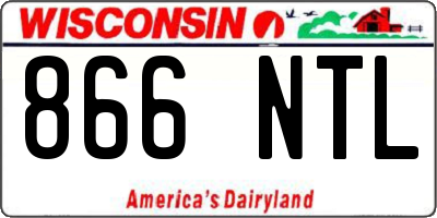 WI license plate 866NTL