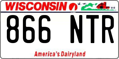 WI license plate 866NTR