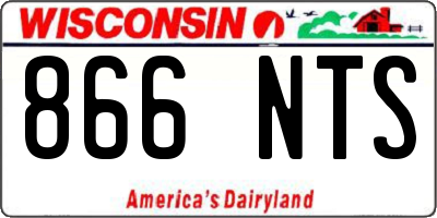 WI license plate 866NTS
