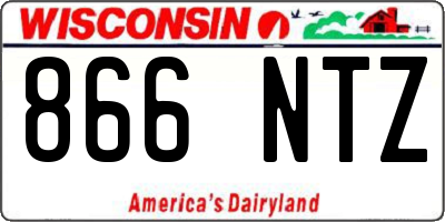WI license plate 866NTZ