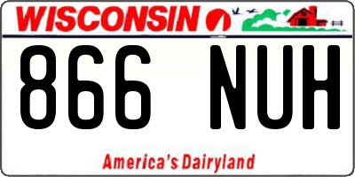 WI license plate 866NUH