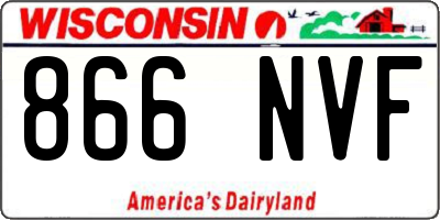 WI license plate 866NVF