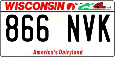 WI license plate 866NVK