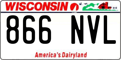WI license plate 866NVL