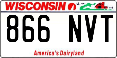 WI license plate 866NVT