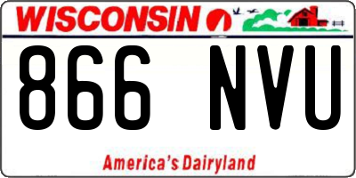 WI license plate 866NVU