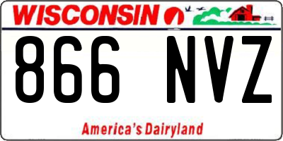 WI license plate 866NVZ