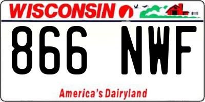 WI license plate 866NWF