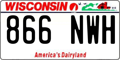 WI license plate 866NWH