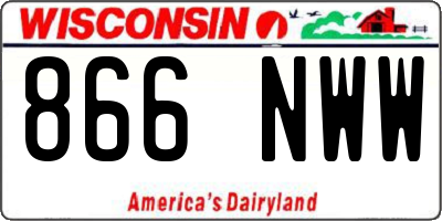WI license plate 866NWW