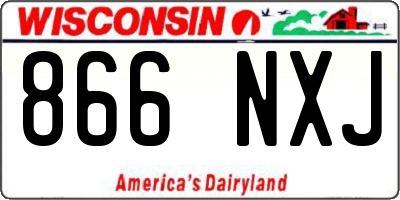 WI license plate 866NXJ
