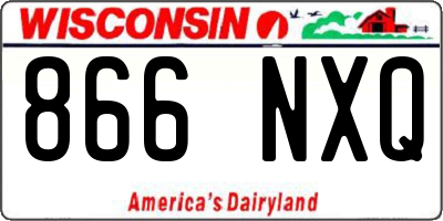 WI license plate 866NXQ
