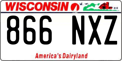 WI license plate 866NXZ