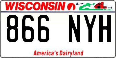 WI license plate 866NYH