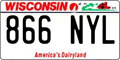 WI license plate 866NYL