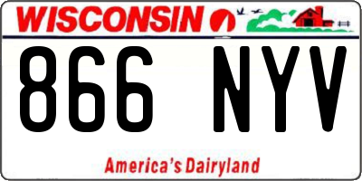 WI license plate 866NYV