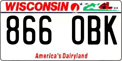 WI license plate 866OBK