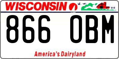 WI license plate 866OBM