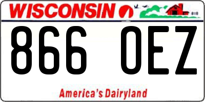 WI license plate 866OEZ