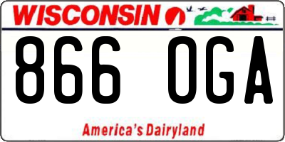 WI license plate 866OGA