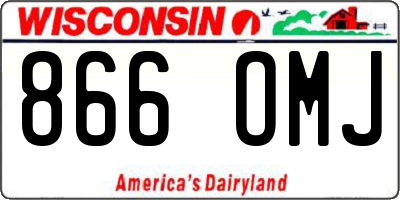 WI license plate 866OMJ