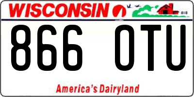 WI license plate 866OTU