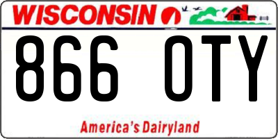 WI license plate 866OTY