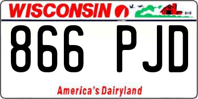 WI license plate 866PJD