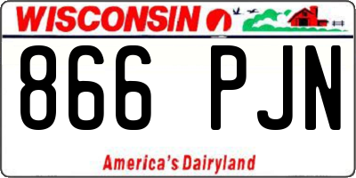 WI license plate 866PJN