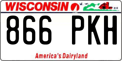 WI license plate 866PKH