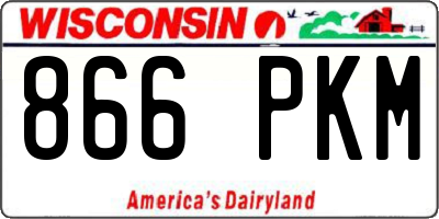 WI license plate 866PKM