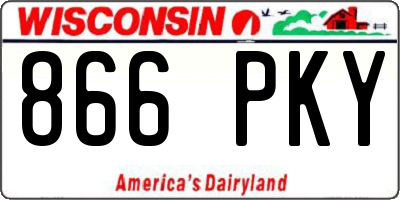 WI license plate 866PKY