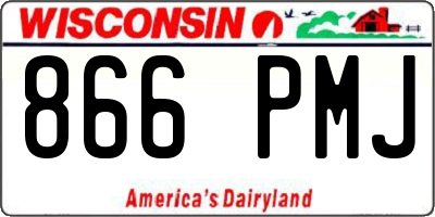 WI license plate 866PMJ