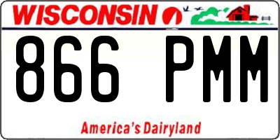 WI license plate 866PMM