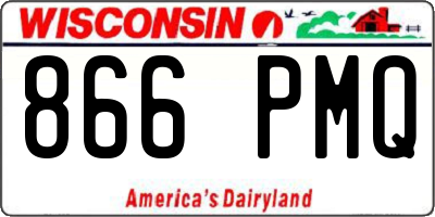 WI license plate 866PMQ