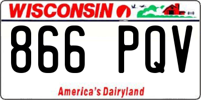 WI license plate 866PQV