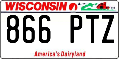 WI license plate 866PTZ