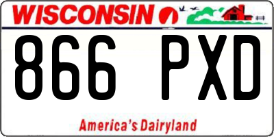 WI license plate 866PXD